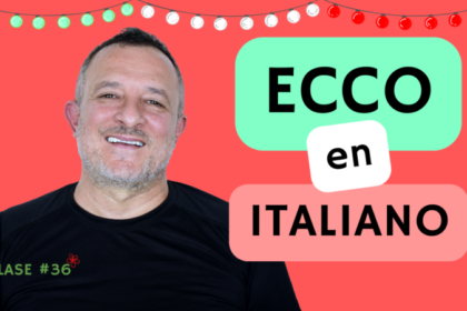 El significado de ECCO en italiano